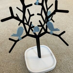 Tree Jewelry Holder with Blue Birds